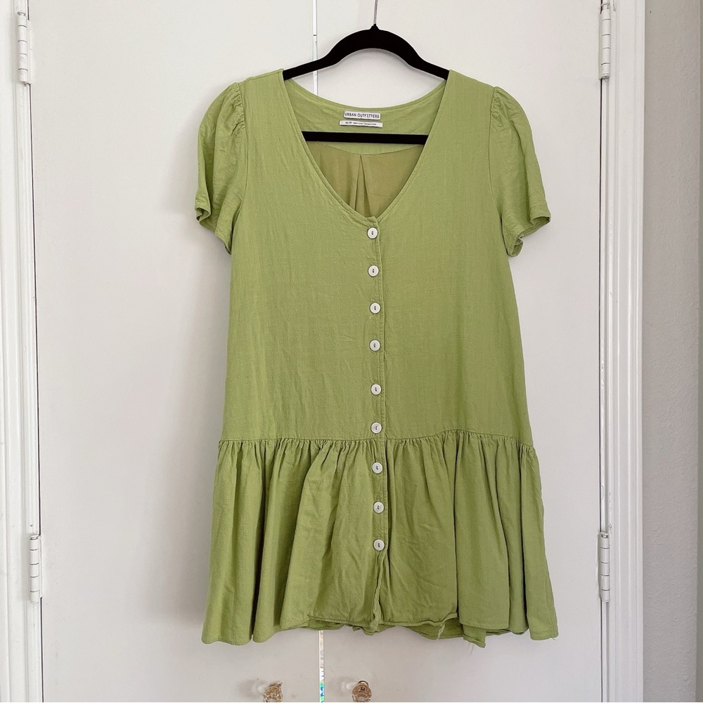 Green UO Babydoll Dress